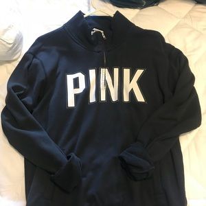 PINK half zip sweatshirt